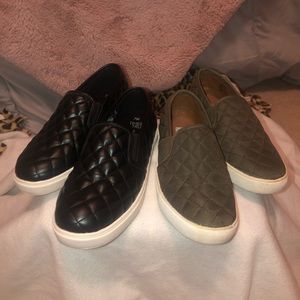 Steven Madden green shoes & Time&tru black shoes together